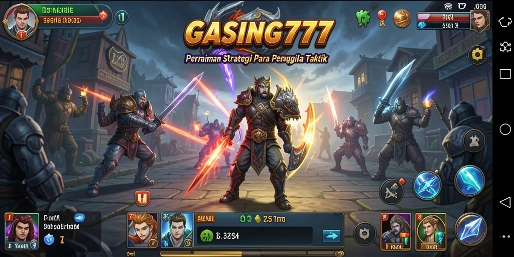 Tampilan gameplay GASING777 yang mencengangkan dan strategis.