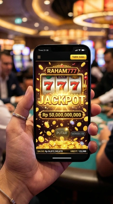 Tampilan antarmuka aplikasi raham777 yang user-friendly.